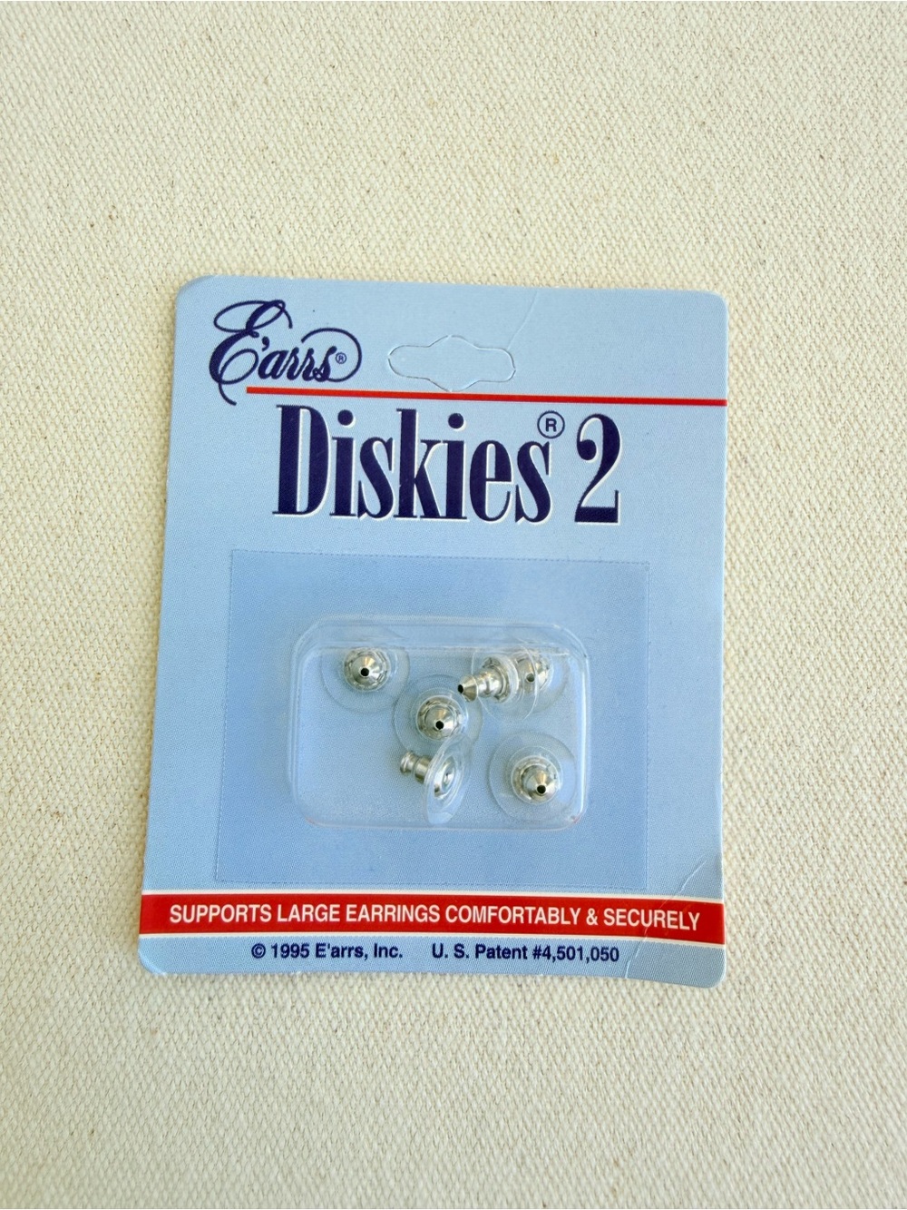 *Jewelry Accessories* Earring Backs~Silver Supports large earrings